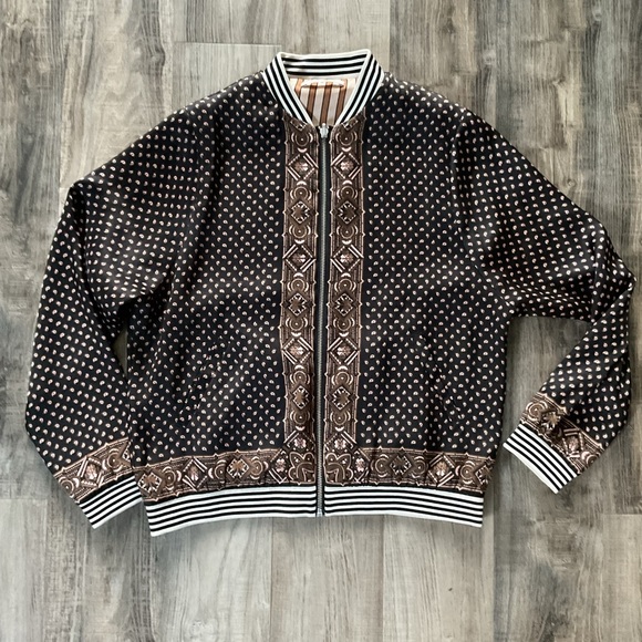Scotch & Soda Black and Brown Bomber Jackets - Picture 3 of 10